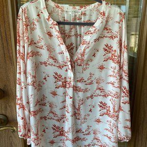 Chelsea and Theodore pull over blouse. Size 1X
